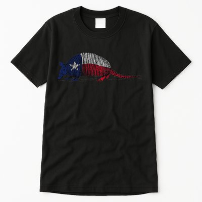 Armadillo Texas Flag Tall T-Shirt