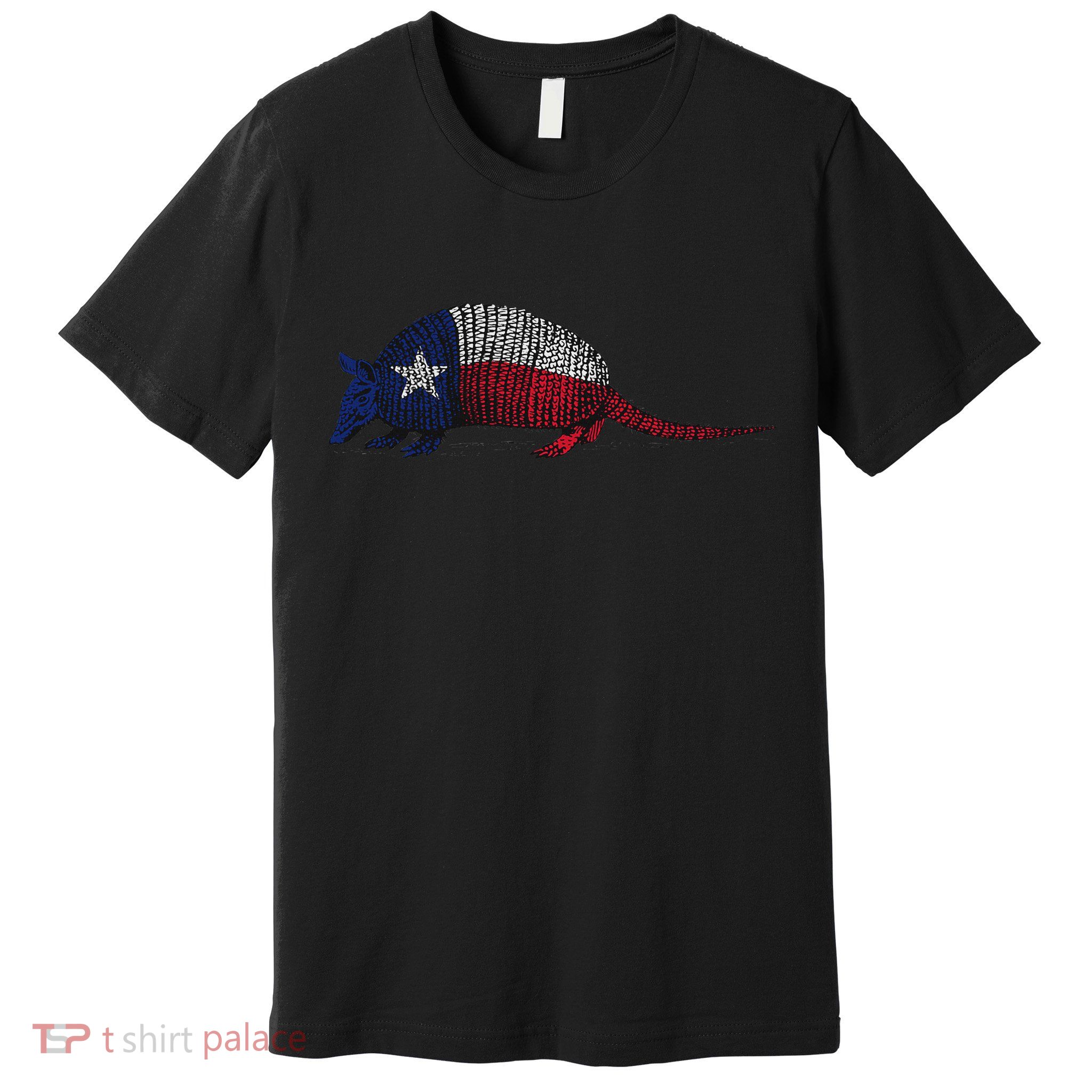 Armadillo Texas Flag Premium T-Shirt