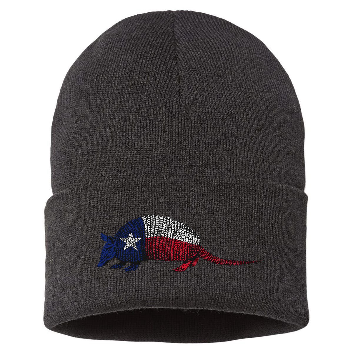 Armadillo Texas Flag Sustainable Knit Beanie