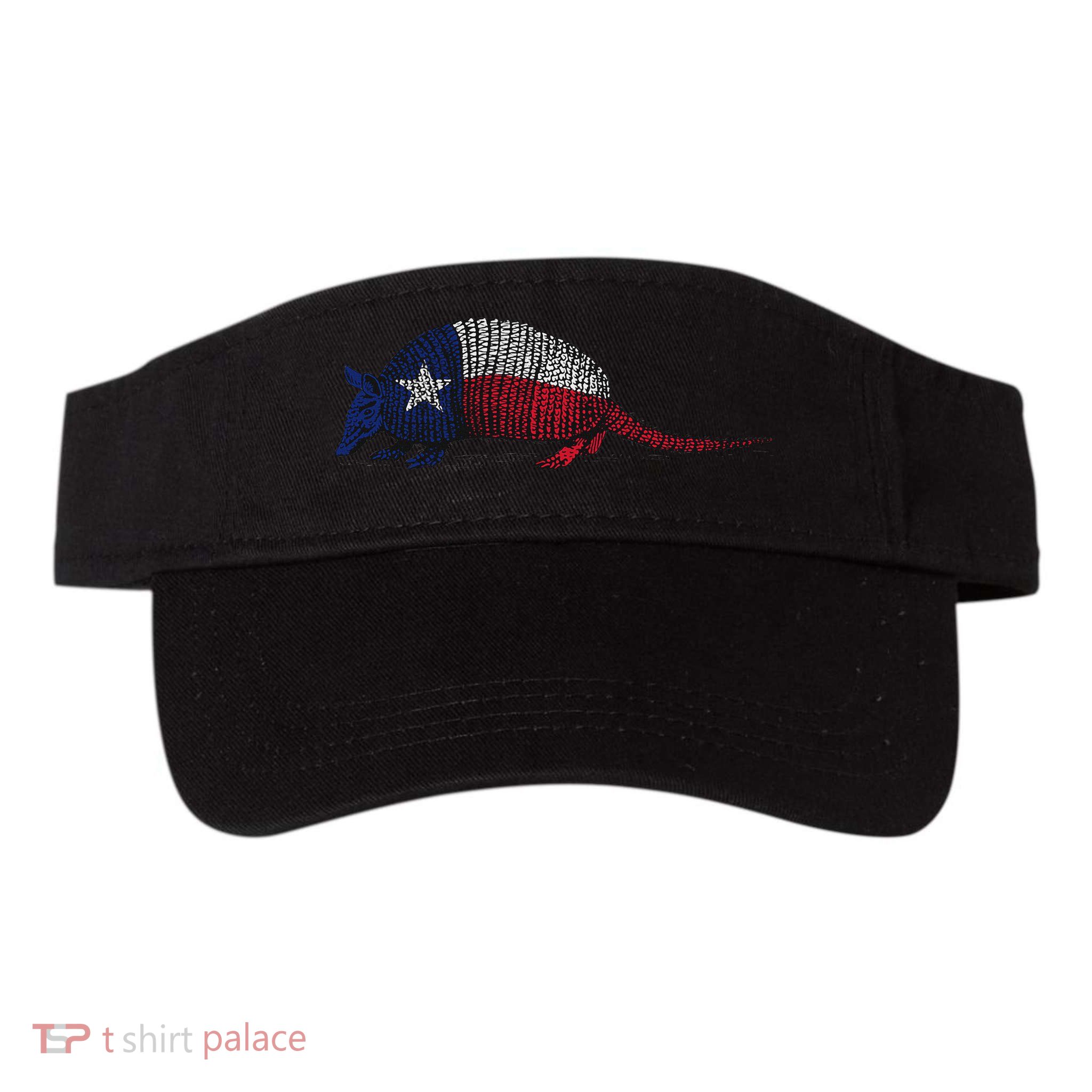 Armadillo Texas Flag Visor