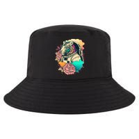 Astronaut Tiger Flowery Design Cool Comfort Performance Bucket Hat
