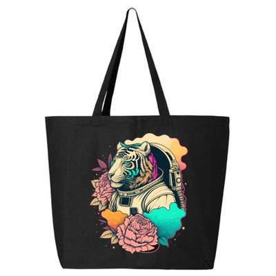 Astronaut Tiger Flowery Design 25L Jumbo Tote