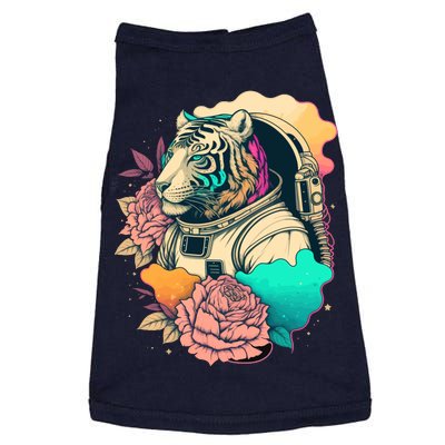 Astronaut Tiger Flowery Design Doggie Tank