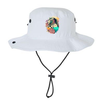 Astronaut Tiger Flowery Design Legacy Cool Fit Booney Bucket Hat