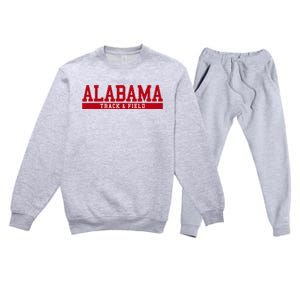 Alabama Track & Field Premium Crewneck Sweatsuit Set