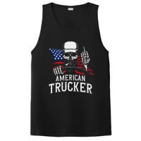 American Trucker For Patriotic Truck Driver PosiCharge Competitor Tank