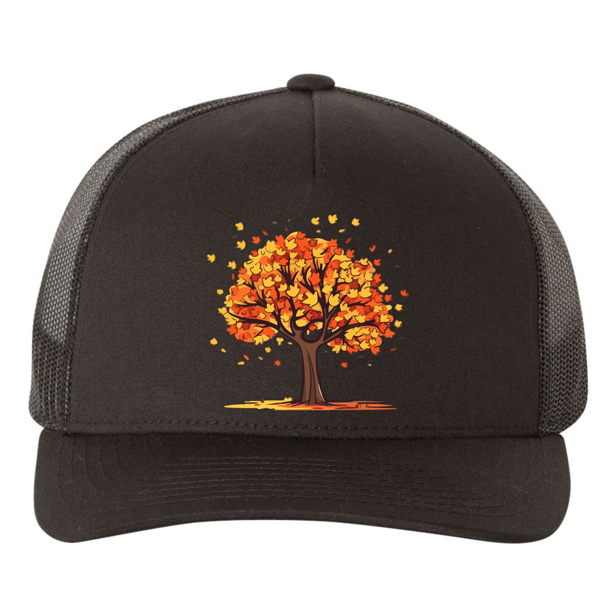Autumn Tree Fall Lover Yupoong Adult 5-Panel Trucker Hat