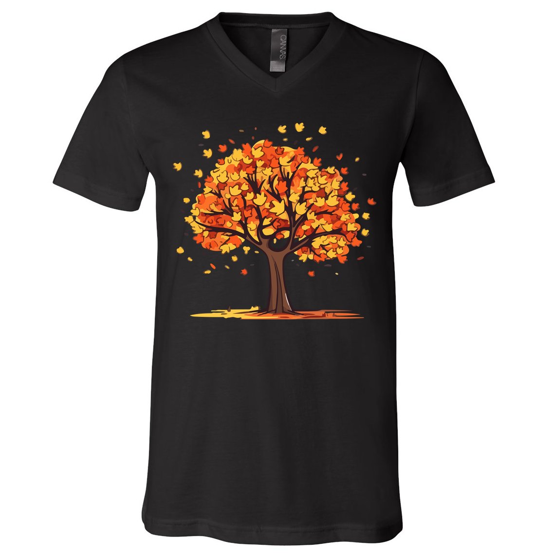 Autumn Tree Fall Lover V-Neck T-Shirt