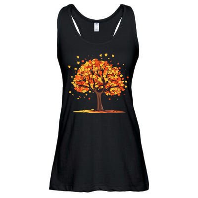 Autumn Tree Fall Lover Ladies Essential Flowy Tank