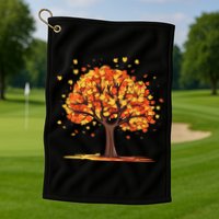 Autumn Tree Fall Lover Golf Towel