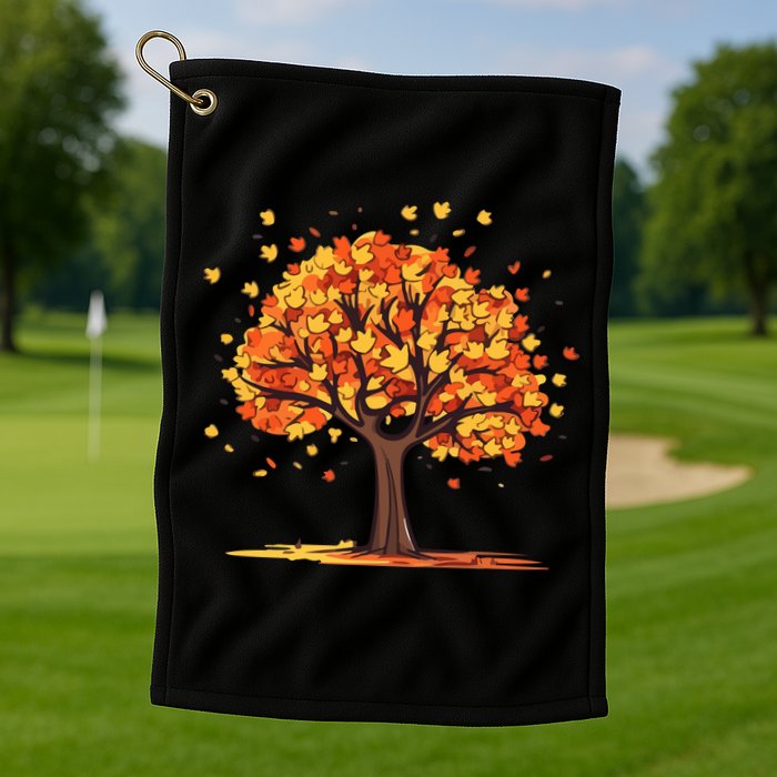 Autumn Tree Fall Lover Golf Towel