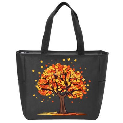 Autumn Tree Fall Lover Zip Tote Bag