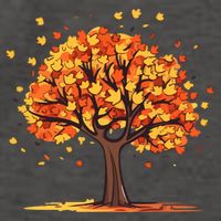 Autumn Tree Fall Lover Vector Backpack