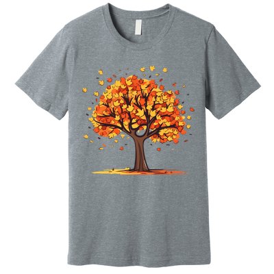 Autumn Tree Fall Lover Premium T-Shirt