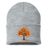 Autumn Tree Fall Lover Sustainable Knit Beanie