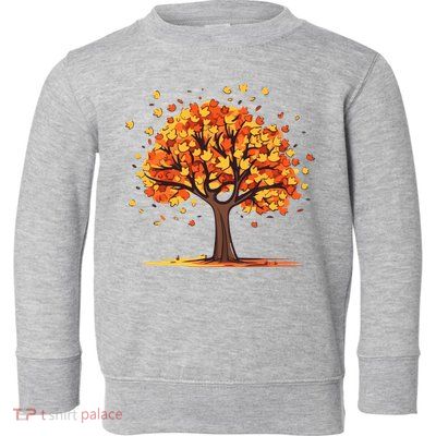 Autumn Tree Fall Lover Toddler Sweatshirt