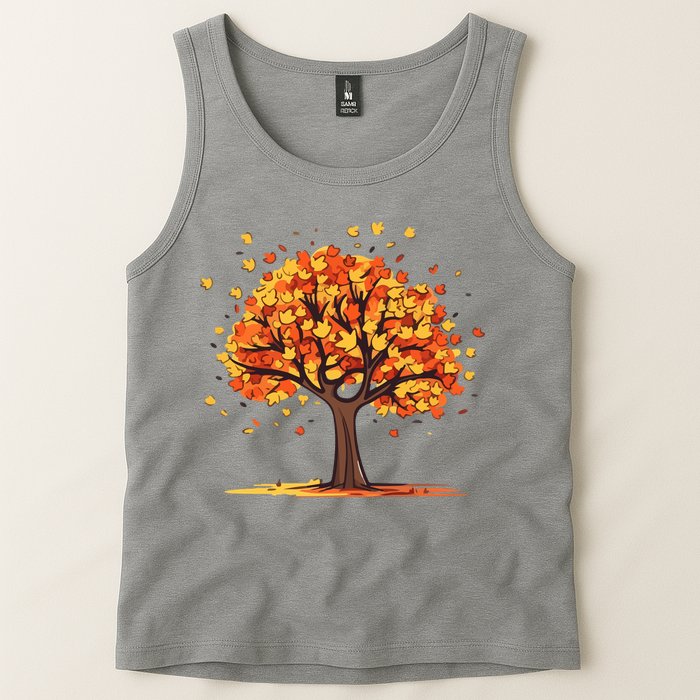 Autumn Tree Fall Lover Tank Top