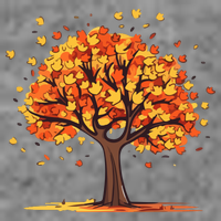 Autumn Tree Fall Lover Women's V-Neck T-Shirt