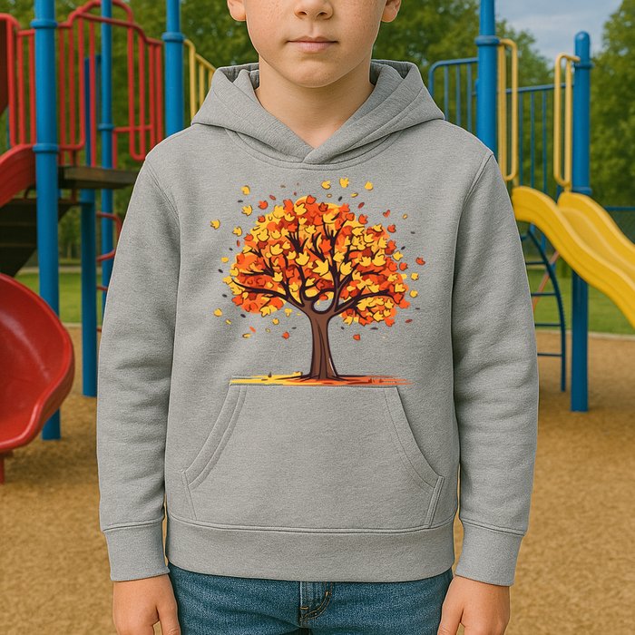 Autumn Tree Fall Lover Kids Hoodie