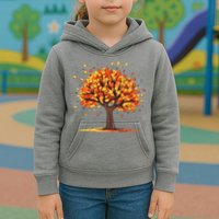 Autumn Tree Fall Lover Kids Hoodie