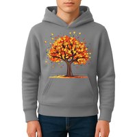 Autumn Tree Fall Lover Kids Hoodie