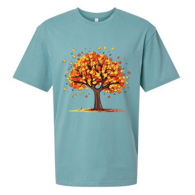 Autumn Tree Fall Lover Sueded Cloud Jersey T-Shirt