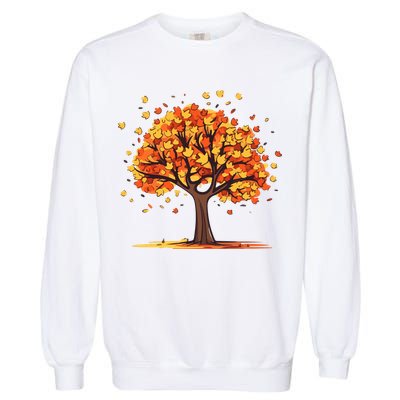 Autumn Tree Fall Lover Garment-Dyed Sweatshirt
