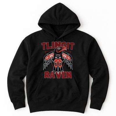 Alaska Tlingit For Native Raven Totem Hoodie