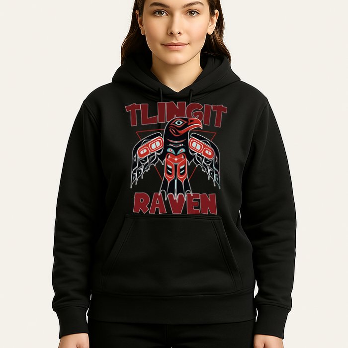 Alaska Tlingit For Native Raven Totem Hoodie