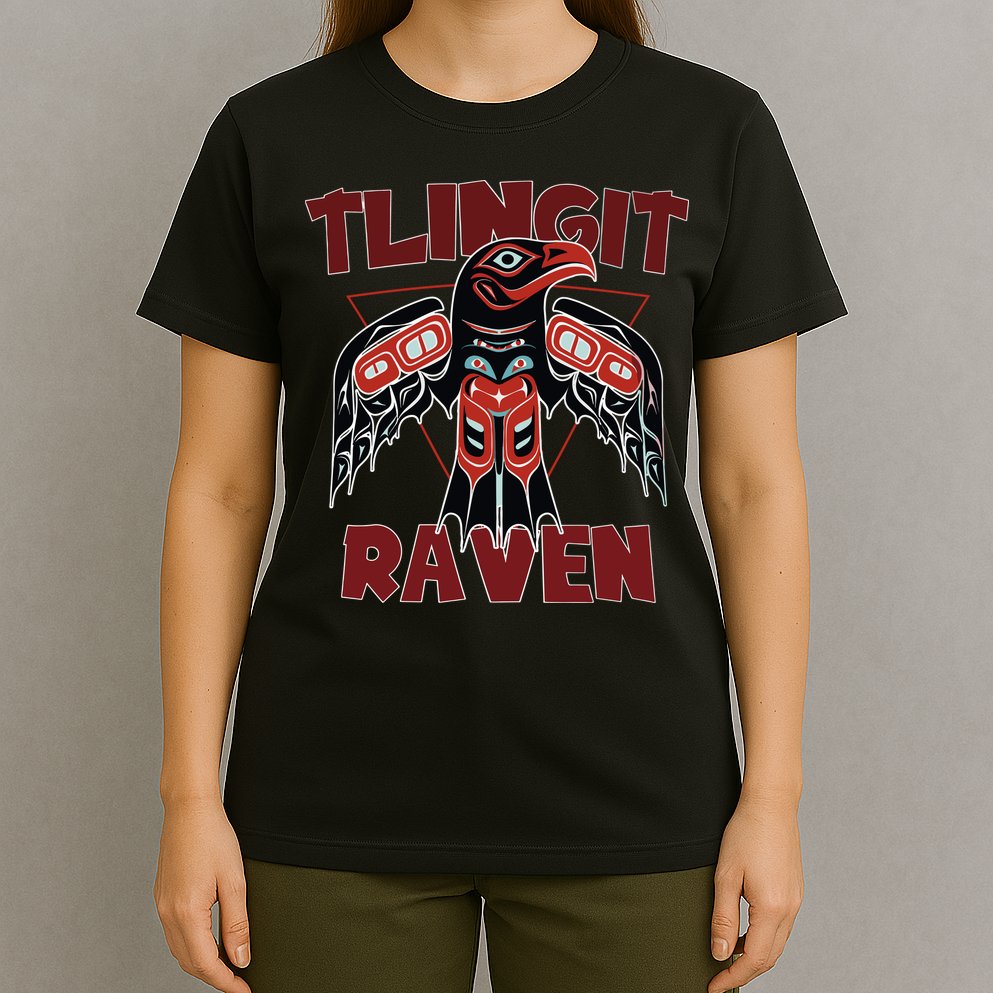 Alaska Tlingit For Native Raven Totem T-Shirt