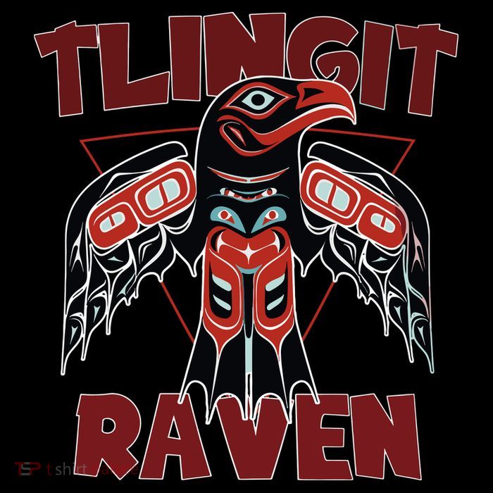 Alaska Tlingit For Native Raven Totem T-Shirt