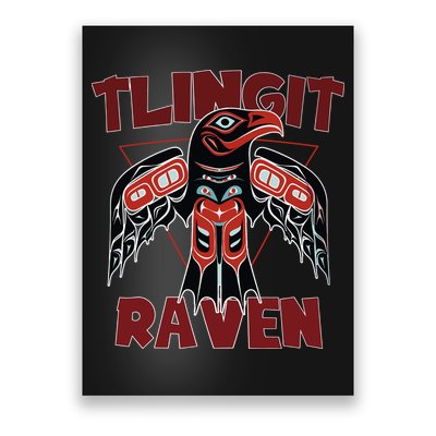 Alaska Tlingit For Native Raven Totem Poster