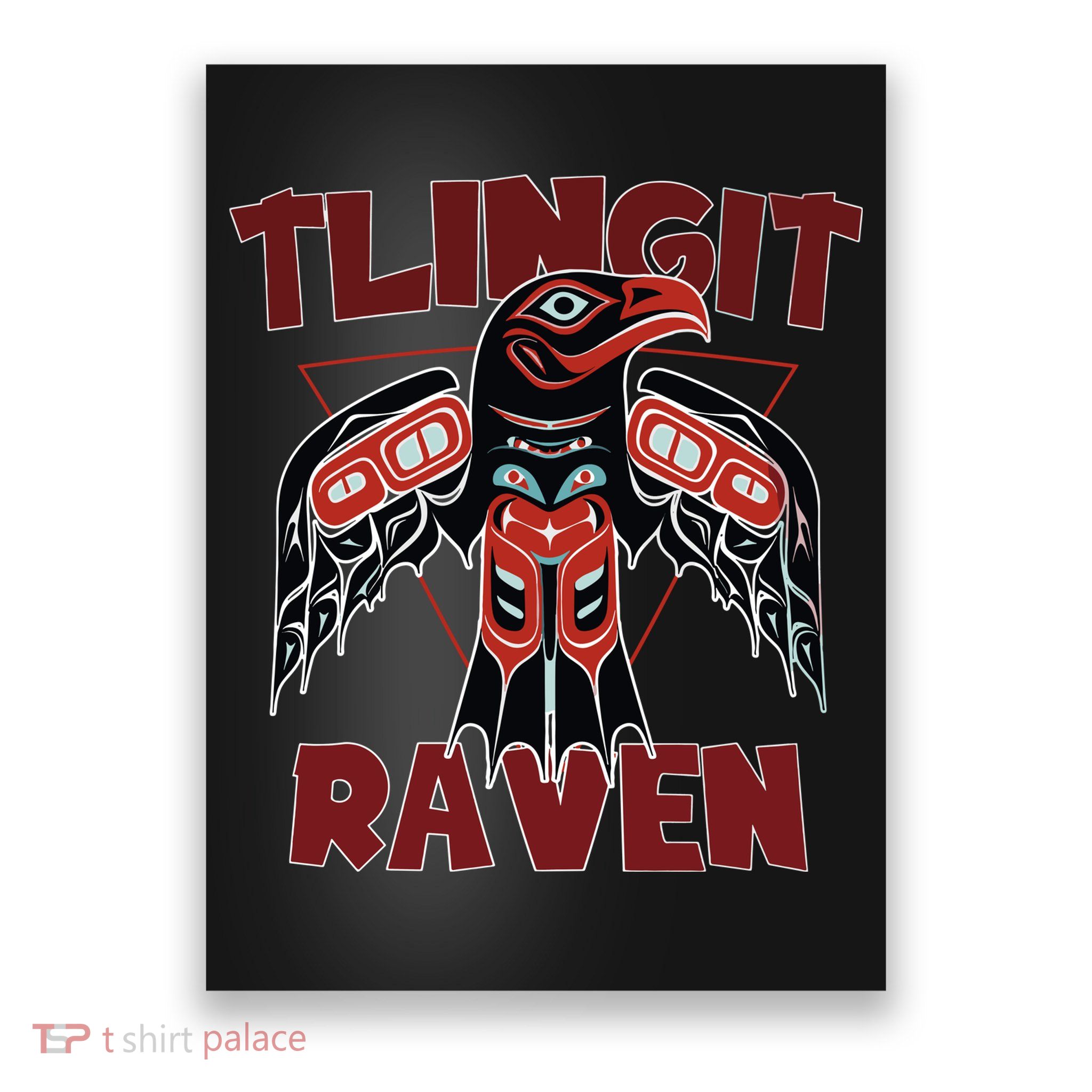 Alaska Tlingit For Native Raven Totem Poster