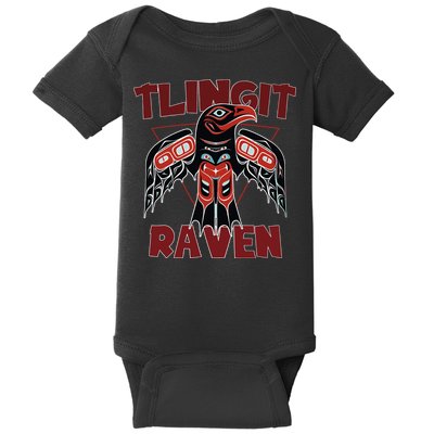 Alaska Tlingit For Native Raven Totem Baby Bodysuit