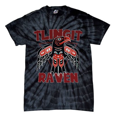 Alaska Tlingit For Native Raven Totem Tie-Dye T-Shirt