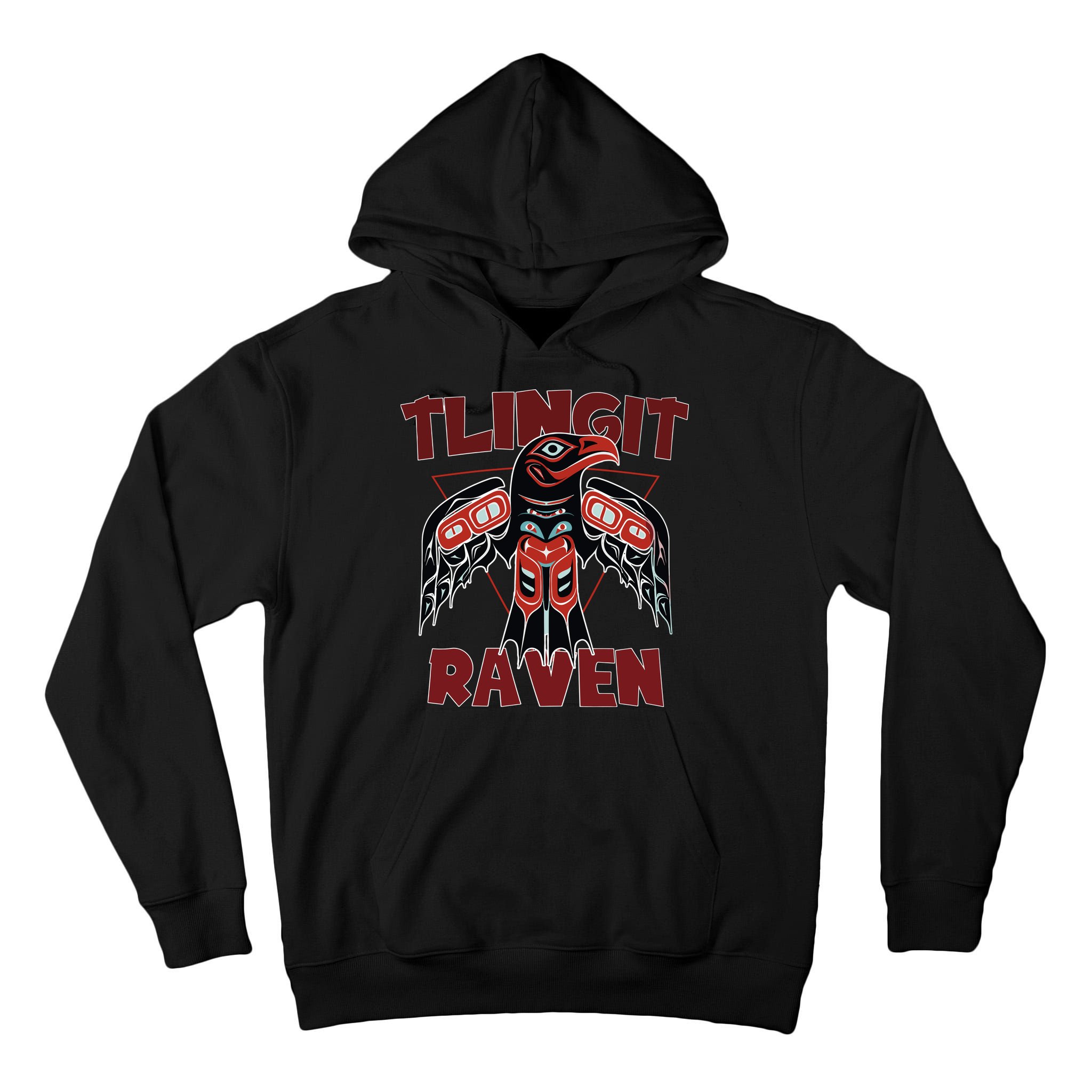 Alaska Tlingit For Native Raven Totem Tall Hoodie