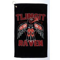 Alaska Tlingit For Native Raven Totem Golf Towel