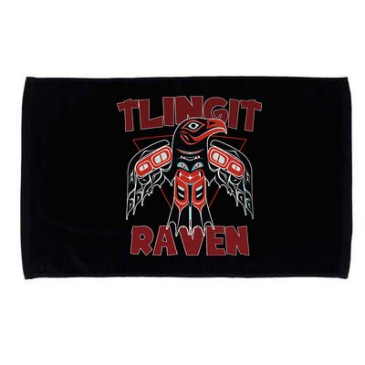 Alaska Tlingit For Native Raven Totem Microfiber Hand Towel