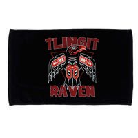 Alaska Tlingit For Native Raven Totem Microfiber Hand Towel