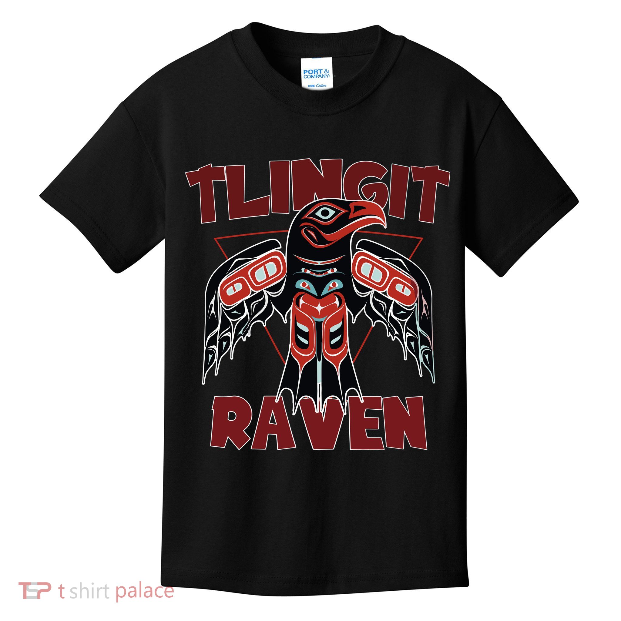 Alaska Tlingit For Native Raven Totem Kids T-Shirt