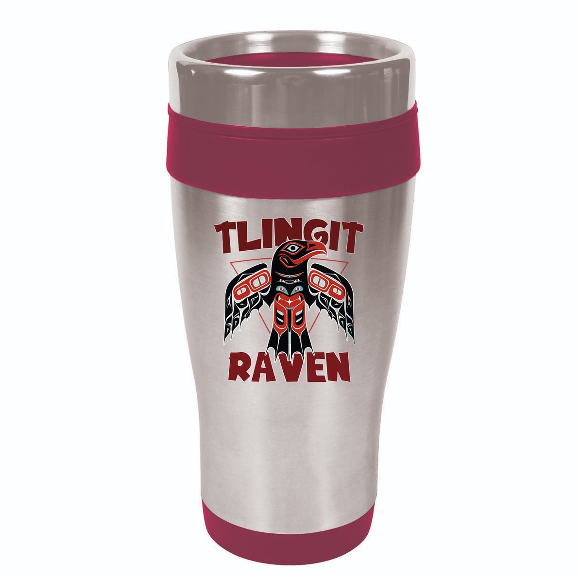 Alaska Tlingit For Native Raven Totem 16oz Travel Tumbler