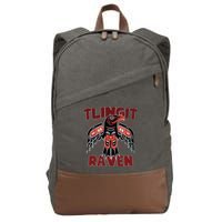 Alaska Tlingit For Native Raven Totem Cotton Canvas Backpack
