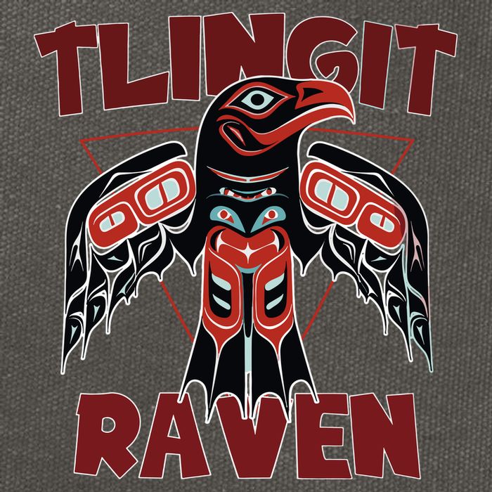 Alaska Tlingit For Native Raven Totem Cotton Canvas Backpack