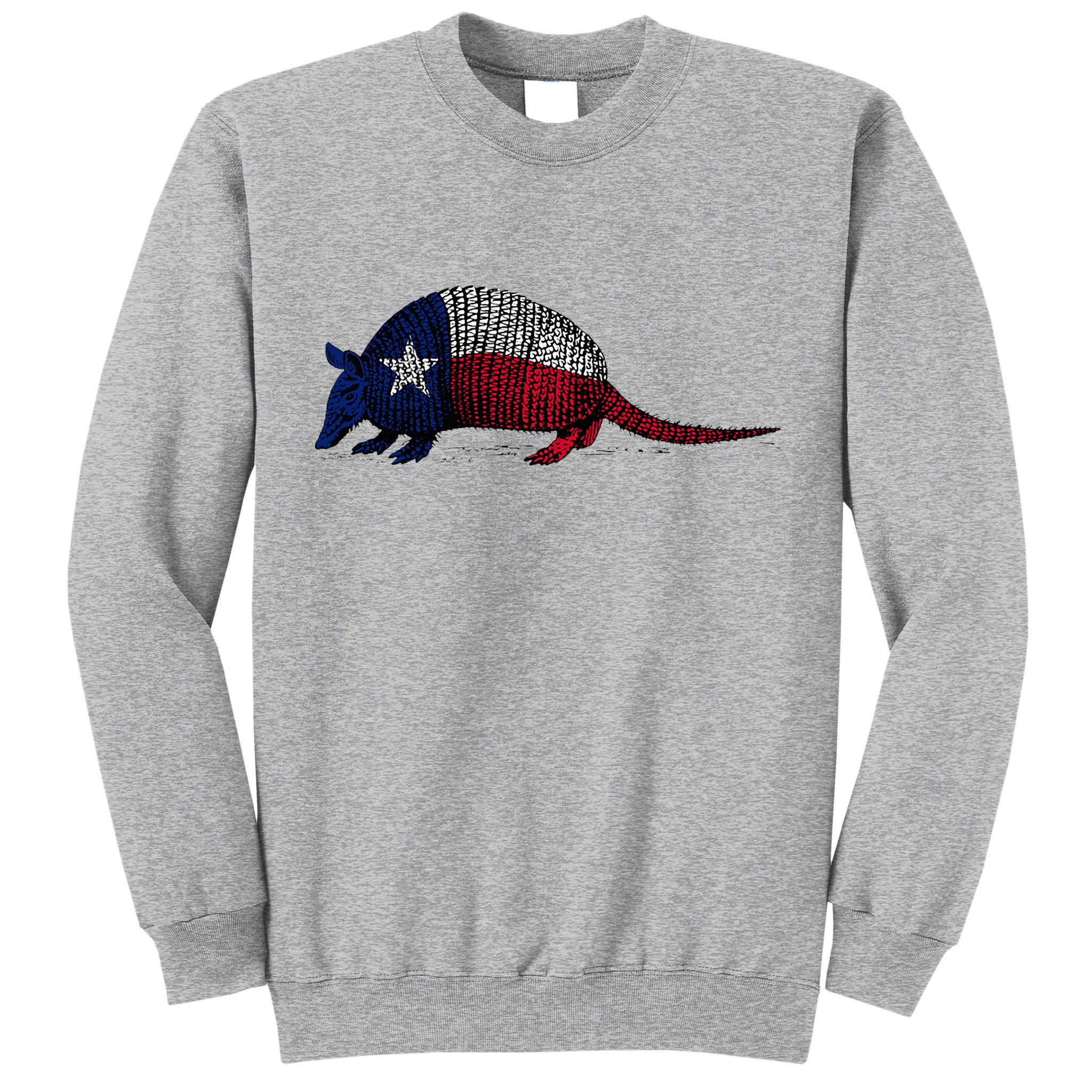 Armadillo Texas Flag Tall Sweatshirt