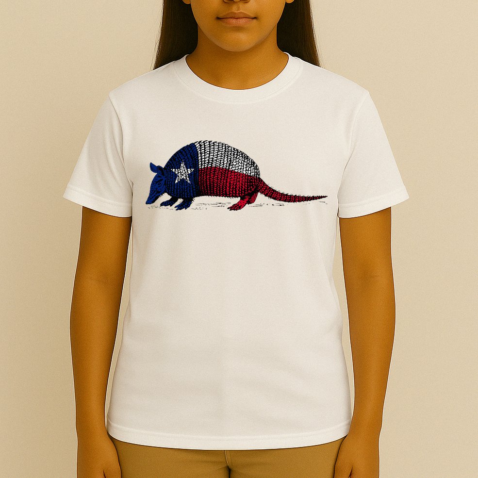 Armadillo Texas Flag T-Shirt
