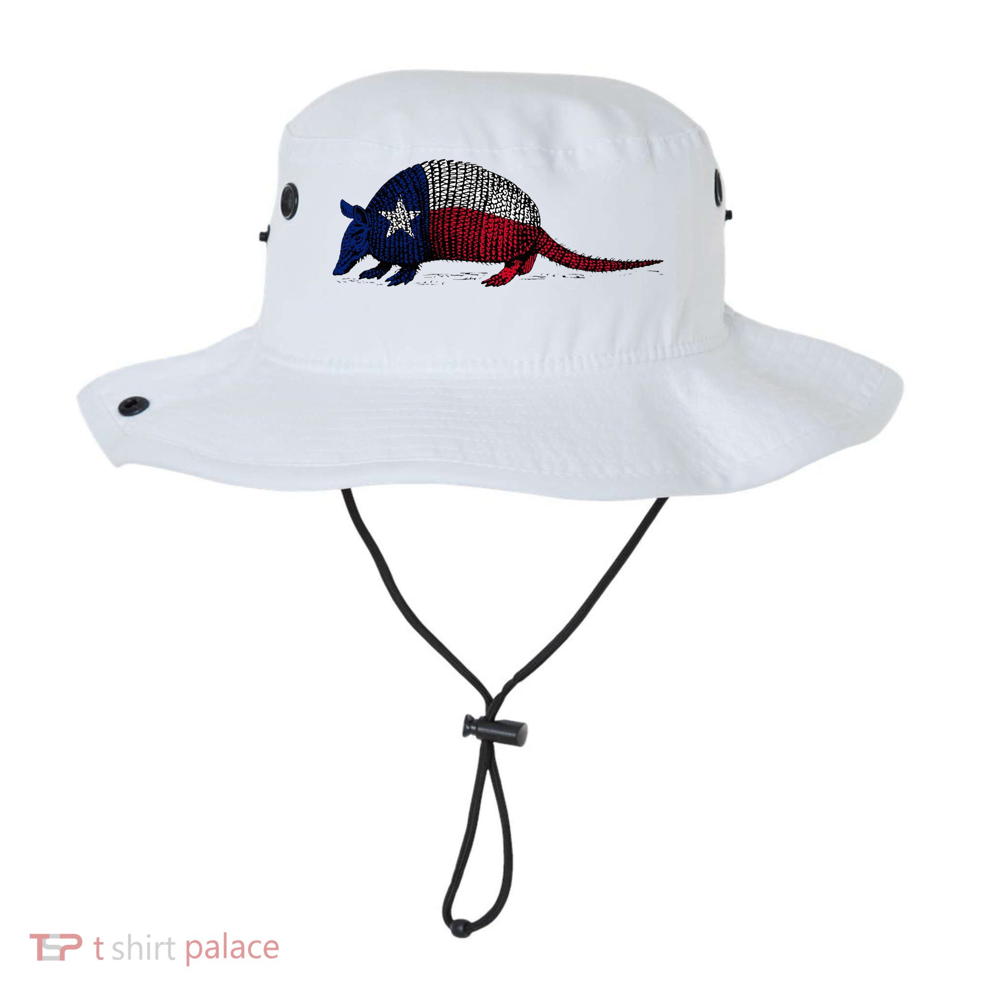 Armadillo Texas Flag Bucket Hat