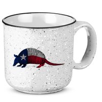 Armadillo Texas Flag 15oz Campfire Ceramic Mug