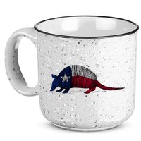 Armadillo Texas Flag 15oz Campfire Ceramic Mug
