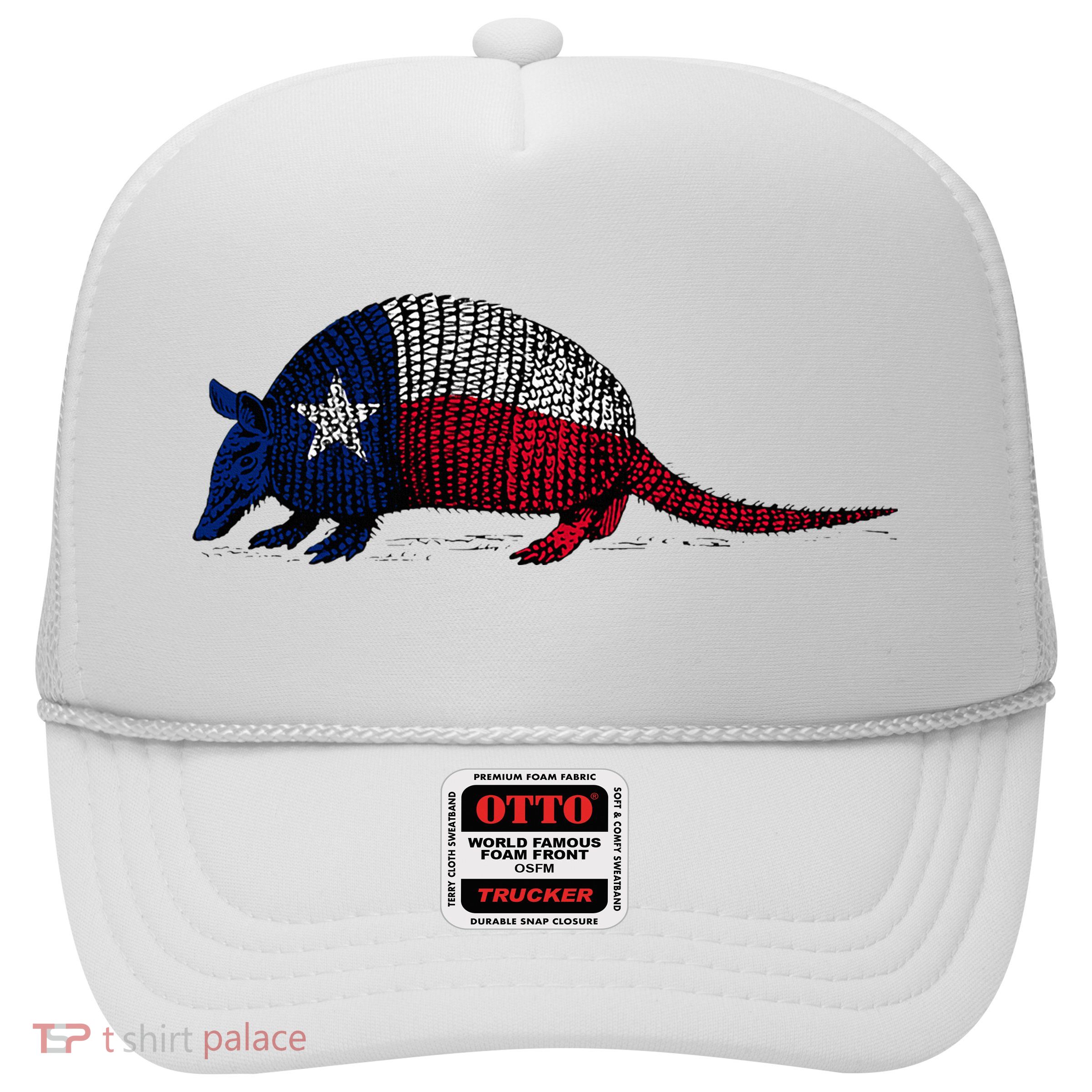 Armadillo Texas Flag Trucker Hat