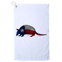 Armadillo Texas Flag Golf Towel
